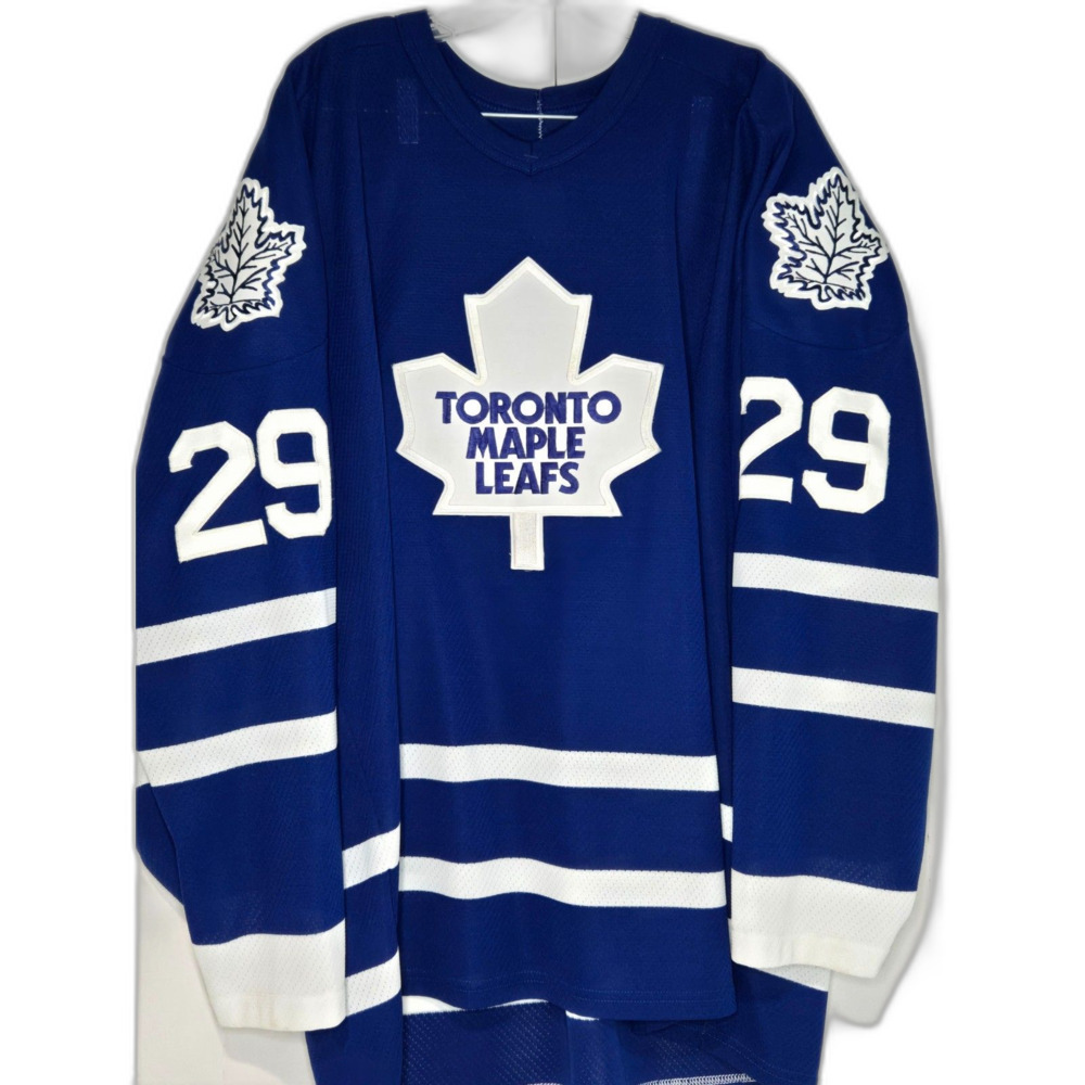 Vintage 90s Maska Felix Potvin Toronto Maple Leafs Jersey | Men's XXL | Blue